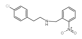 2-(4-chlorophenyl)-N-[(2-nitrophenyl)methyl]ethanamine结构式