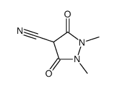 1,2-dimethyl-3,5-dioxo-pyrazolidine-4-carbonitrile结构式