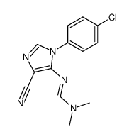 5-(dimethylamino)methylideneamino-1-(p-chlorophenyl)imidazole-4-carbonitrile结构式