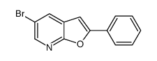5-Bromo-2-phenylfuro[2,3-b]pyridine结构式