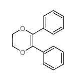 2,3-diphenyl-5,6-dihydro-1,4-dioxine Structure