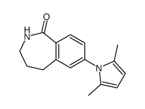 7-(2,5-dimethyl-1H-pyrrol-1-yl)-2,3,4,5-tetrahydro-1H-benzo[c]azepin-1-one结构式