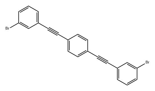 Benzene, 1,4-bis[2-(3-bromophenyl)ethynyl]-结构式