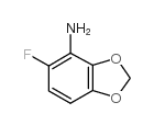 5-氟苯并[d][1,3]二氧杂环戊烯-4-胺结构式