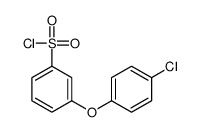 4-Chloro-3'-(chlorosulphonyl)diphenyl ether structure