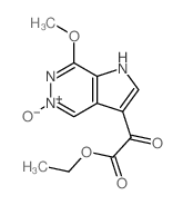 ethyl 2-(4-hydroxy-2-methoxy-3,4,9-triazabicyclo[4.3.0]nona-2,5,7,9-tetraen-7-yl)-2-oxo-acetate Structure