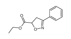 ethyl 3-phenyl-4,5-dihydro-1,2-oxazole-5-carboxylate结构式