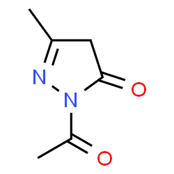 1-Acetyl-3-methyl-2-pyrazolin-5-one Structure