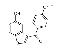 (5-hydroxy-1-benzofuran-3-yl)-(4-methoxyphenyl)methanone结构式