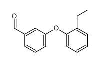 Benzaldehyde, 3-(2-ethylphenoxy)- (9CI) structure