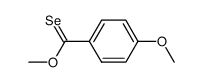 4-methoxyselenobenzoic acid O-methyl ester Structure