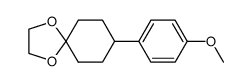 8-(4-methoxyphenyl)-1,4-dioxaspiro[4.5]decane结构式