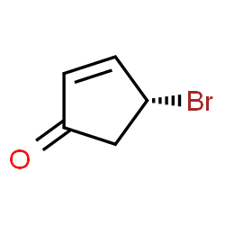 2-Cyclopenten-1-one,4-bromo-,(4R)-(9CI)结构式
