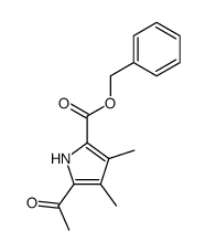 Benzyl 2-acetyl-3,4-dimethylpyrrole-5-carboxylate结构式