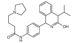 N-[4-(3-oxo-4-propan-2-yl-2,4-dihydro-1H-isoquinolin-1-yl)phenyl]-4-pyrrolidin-1-ylbutanamide Structure