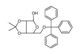 2,3-O-(1-Methylethylidene)-5-O-(triphenylmethyl)-beta-D-Ribofuranose Structure