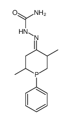 2,5-dimethyl-1-phenyl-phosphinan-4-one semicarbazone结构式