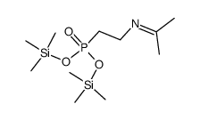 [2-(Isopropylideneamino)ethyl]phosphonic acid bis(trimethylsilyl) ester Structure