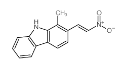 1-methyl-2-[(E)-2-nitroethenyl]-9H-carbazole Structure