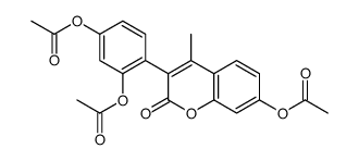 [3-(2,4-diacetyloxyphenyl)-4-methyl-2-oxochromen-7-yl] acetate Structure