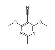 5-Pyrimidinecarbonitrile, 4,6-dimethoxy-2-methyl- (7CI,8CI,9CI)结构式