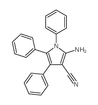 1H-Pyrrole-3-carbonitrile,2-amino-1,4,5-triphenyl- Structure