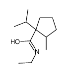 N-ethyl-2-methyl-1-(1-methylethyl)cyclopentanecarboxamide结构式