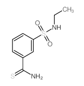 Benzenecarbothioamide,3-[(ethylamino)sulfonyl]- structure