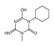 6-amino-3-cyclohexyl-1-methyl-1,3,5-triazine-2,4-dione结构式