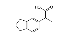 2-(2-methyl-2,3-dihydro-1H-inden-5-yl)propanoic acid结构式