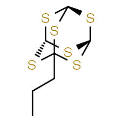 1-Propyl-2,4,6,8,9,10-hexathiaadamantane结构式