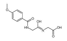 2-[[2-[(4-methoxybenzoyl)amino]acetyl]amino]acetic acid结构式