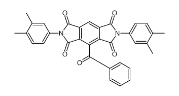8-benzoyl-2,6-bis(3,4-dimethylphenyl)pyrrolo[3,4-f]isoindole-1,3,5,7-tetrone结构式