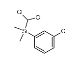 (3-chlorophenyl)(dichloromethyl)dimethylsilane Structure