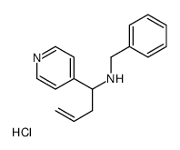 N-benzyl-1-pyridin-4-ylbut-3-en-1-amine,hydrochloride结构式