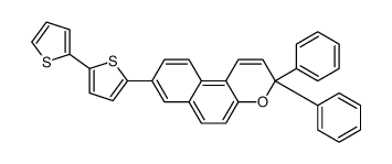 3,3-diphenyl-8-(5-thiophen-2-ylthiophen-2-yl)benzo[f]chromene Structure
