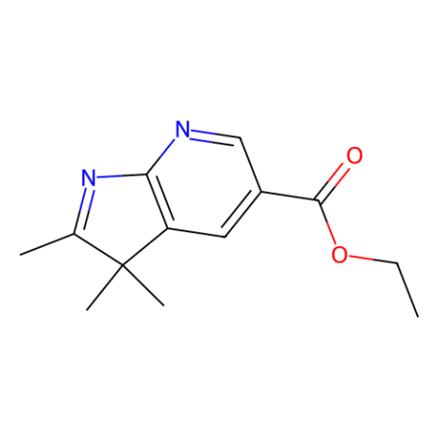 ethyl 2,3,3-trimethylpyrrolo[2,3-b]pyridine-5-carboxylate Structure