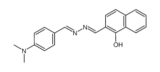 1-Hydroxynaphthalene-2-carbaldehyde-p-(dimethylamino)benzylidene-hydrazone Structure