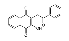 2-hydroxy-3-(2-oxo-2-phenylethyl)naphthalene-1,4-dione结构式