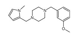 1-[(3-methoxyphenyl)methyl]-4-[(1-methylpyrrol-2-yl)methyl]piperazine Structure