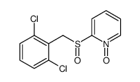 2-[(2,6-dichlorophenyl)methylsulfinyl]-1-oxidopyridin-1-ium Structure