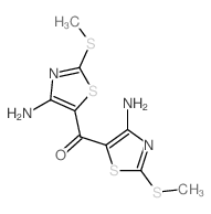 bis(4-amino-2-methylsulfanyl-1,3-thiazol-5-yl)methanone structure