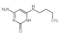 4-amino-6-butylamino-3H-pyrimidin-2-one structure