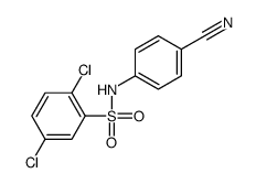 2,5-dichloro-N-(4-cyanophenyl)benzenesulfonamide Structure