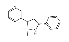 3-(2,2-dimethyl-5-phenyl-pyrrolidin-3-yl)-pyridine结构式