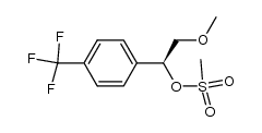 (S)-2-methoxy-1-(4-(trifluoromethyl)phenyl)ethyl methanesulfonate结构式