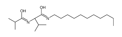 (2S)-3-methyl-2-(2-methylpropanoylamino)-N-undecylbutanamide结构式