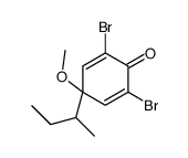 2,6-dibromo-4-butan-2-yl-4-methoxycyclohexa-2,5-dien-1-one Structure