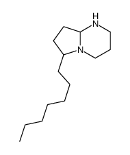 6-heptyl-1,2,3,4,6,7,8,8a-octahydropyrrolo[1,2-a]pyrimidine结构式