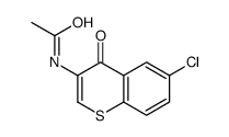 N-(6-chloro-4-oxothiochromen-3-yl)acetamide结构式